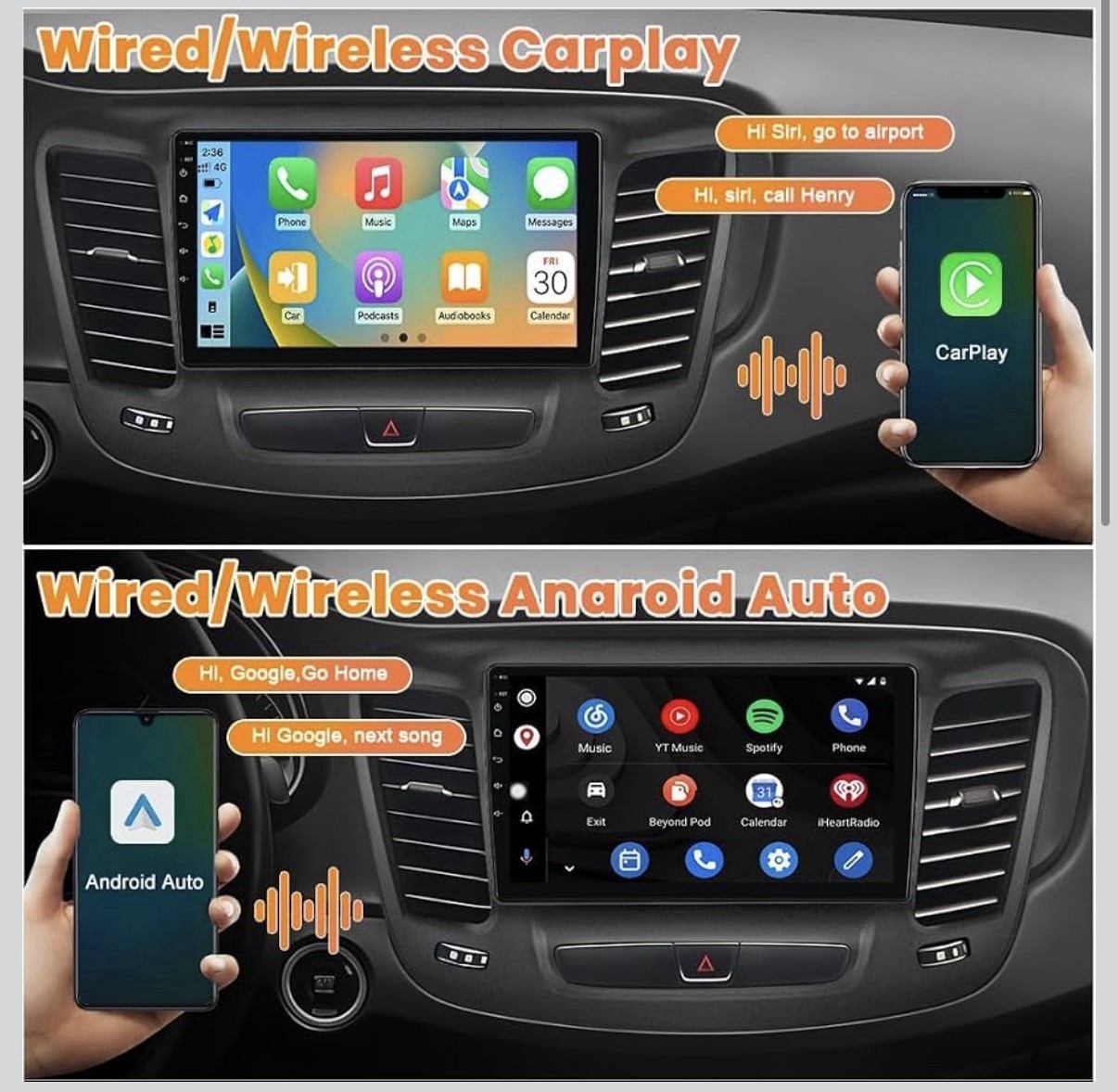 Carplay for Chrysler 200 200C 2015-2017 Android Auto Car Radio GPS Navi WIFI BT