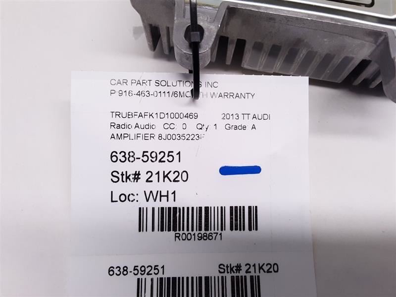 11-15 Audi TT Audio Amplifier Amp Module OEM 8J0035223F