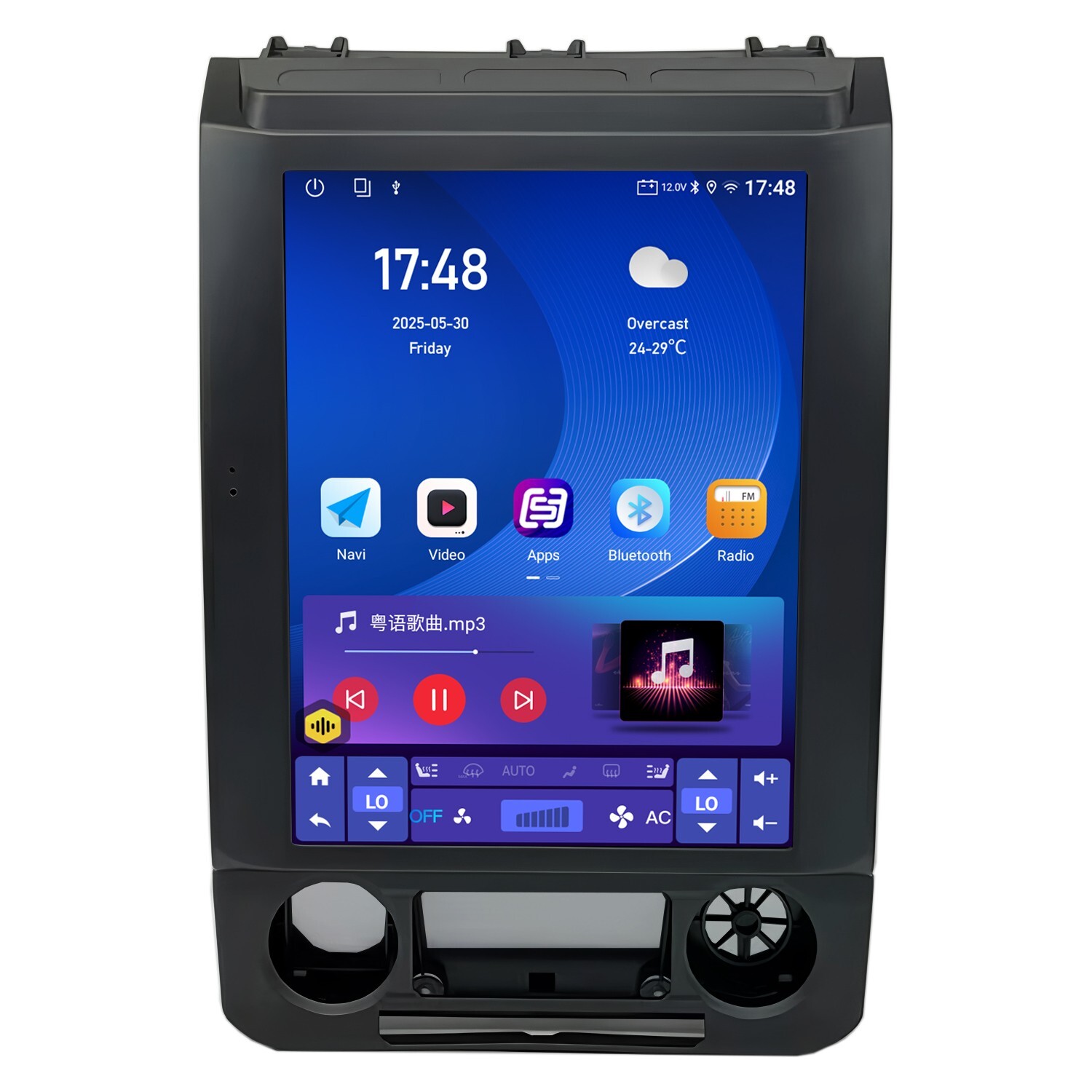 12.1”Car Android 14 GPS Player CarPlay Stereo For FORD F150 F250 F350 2015-2020