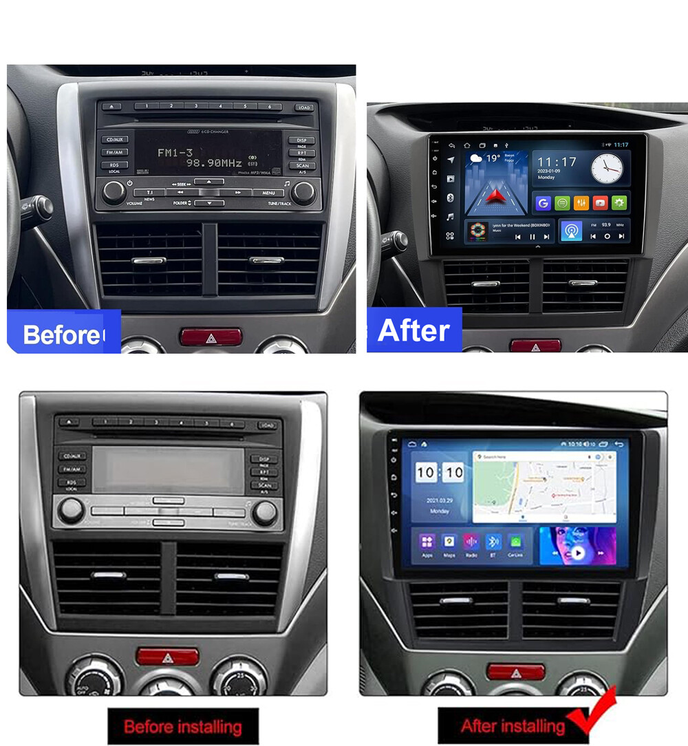 CarPlay Android 13 For Subaru Forester Impreza 07-13 Car Stereo Radio Head Unit