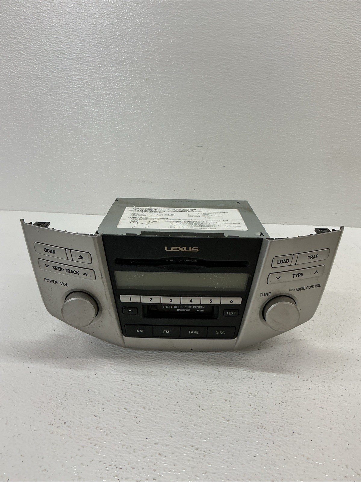 2004-2007 LEXUS RX330 AM/FM CD Player Radio Receiver 86120-0E050
