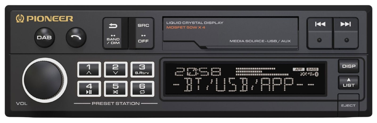Pioneer SXT-C10PS MP3 Car Stereo DAB Bluetooth USB iPod AUX-IN