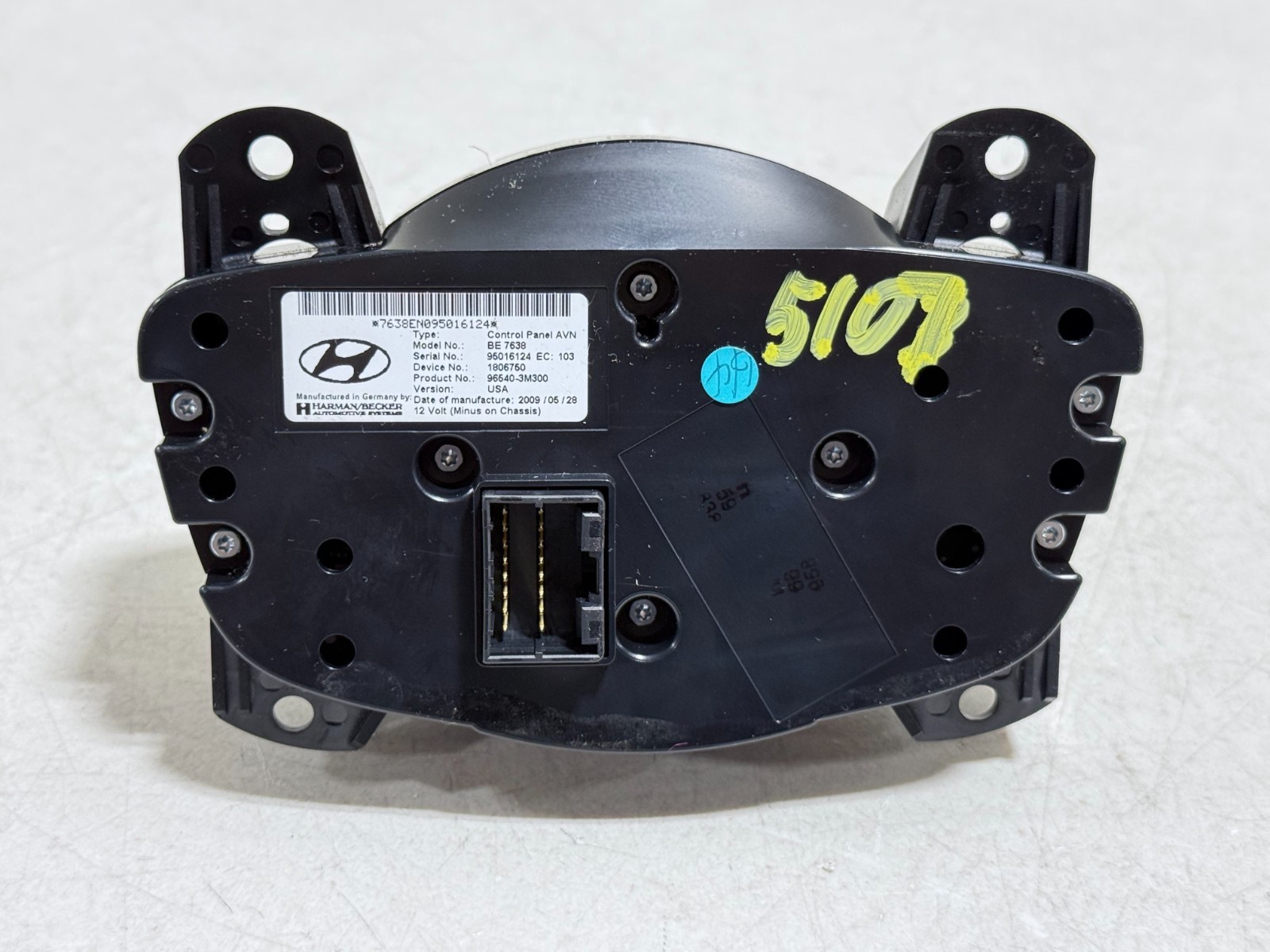 09-14 Hyundai Genesis Sedan Audio Navigation Radio Controller Knob Switch #5107