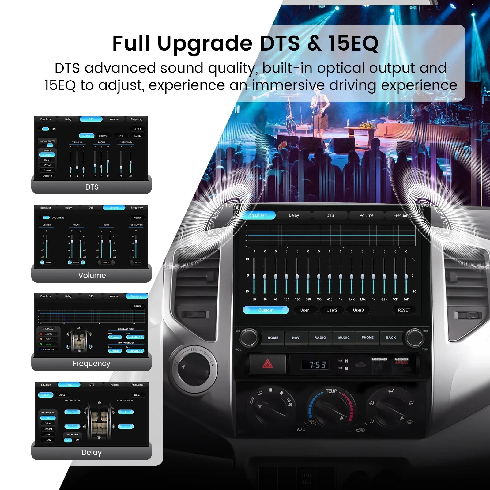 Dasaita 10.2″ Vivid 13 Car Radio Stereo for Toyota Tacoma 2005-15 GPS 8G+256G