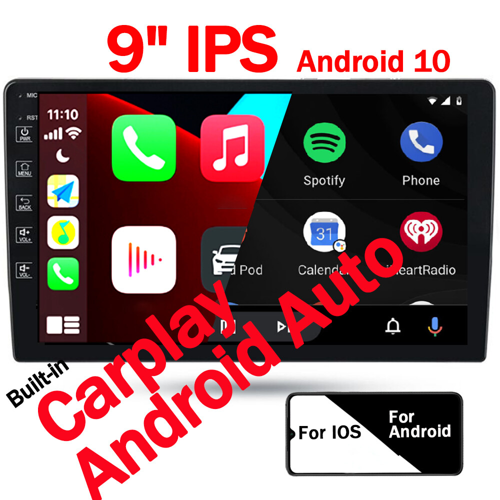 9″ Car Stereo Radio Carplay Android Auto BT AUX USB IPS DSP ID3 Navi Wifi Touch