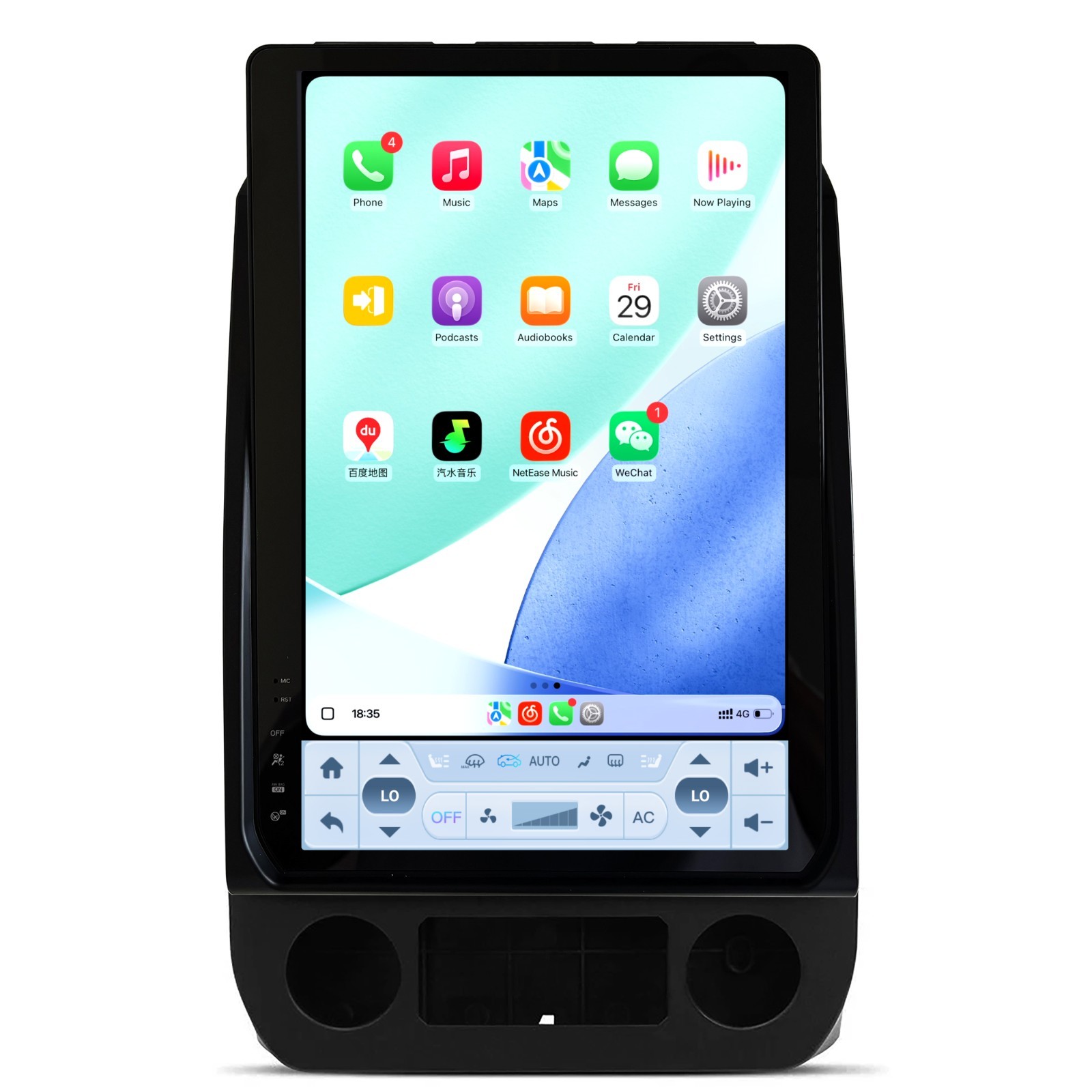 14.5” Radio Stereo Android GPS CarPlay For FORD F150 F250 F350 F550 Tesla Style