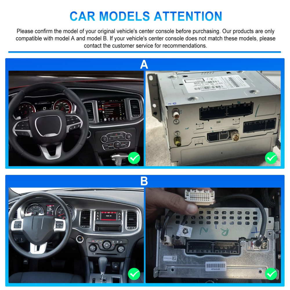 4+128GB Carplay Car Stereo Radio Android 15 GPS Navi For Dodge Charger 2011-2014