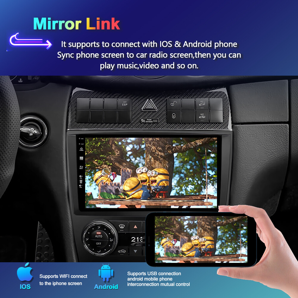 Android13 For Mercedes Benz C-Class W203 Car Stereo Radio GPS Navi CarPlay 128GB