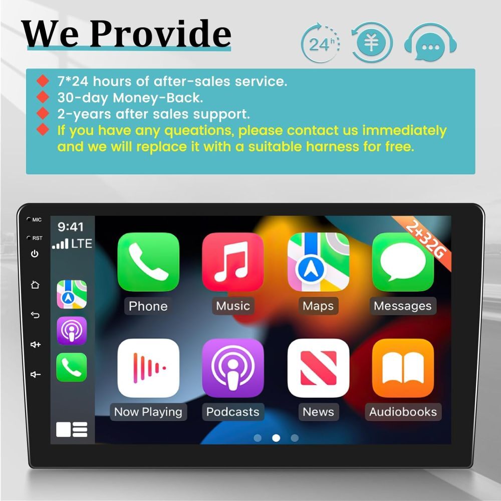 32G Android 13 Stereo Radio GPS Navi WIFI Carplay DSP For Toyota Camry 2015-2017