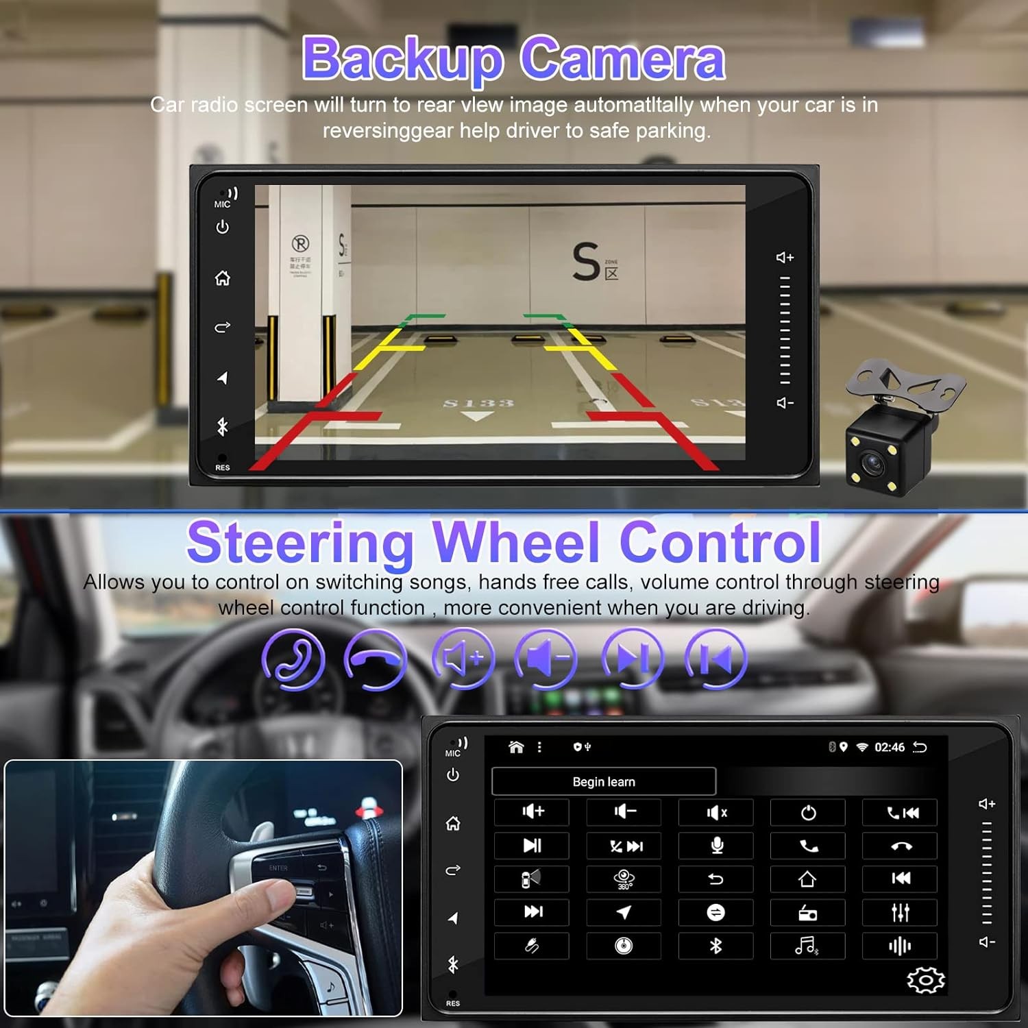 Android15 For Toyota Matrix 2003-2008 RDS Carplay 7”Car Stereo Radio Navi BT