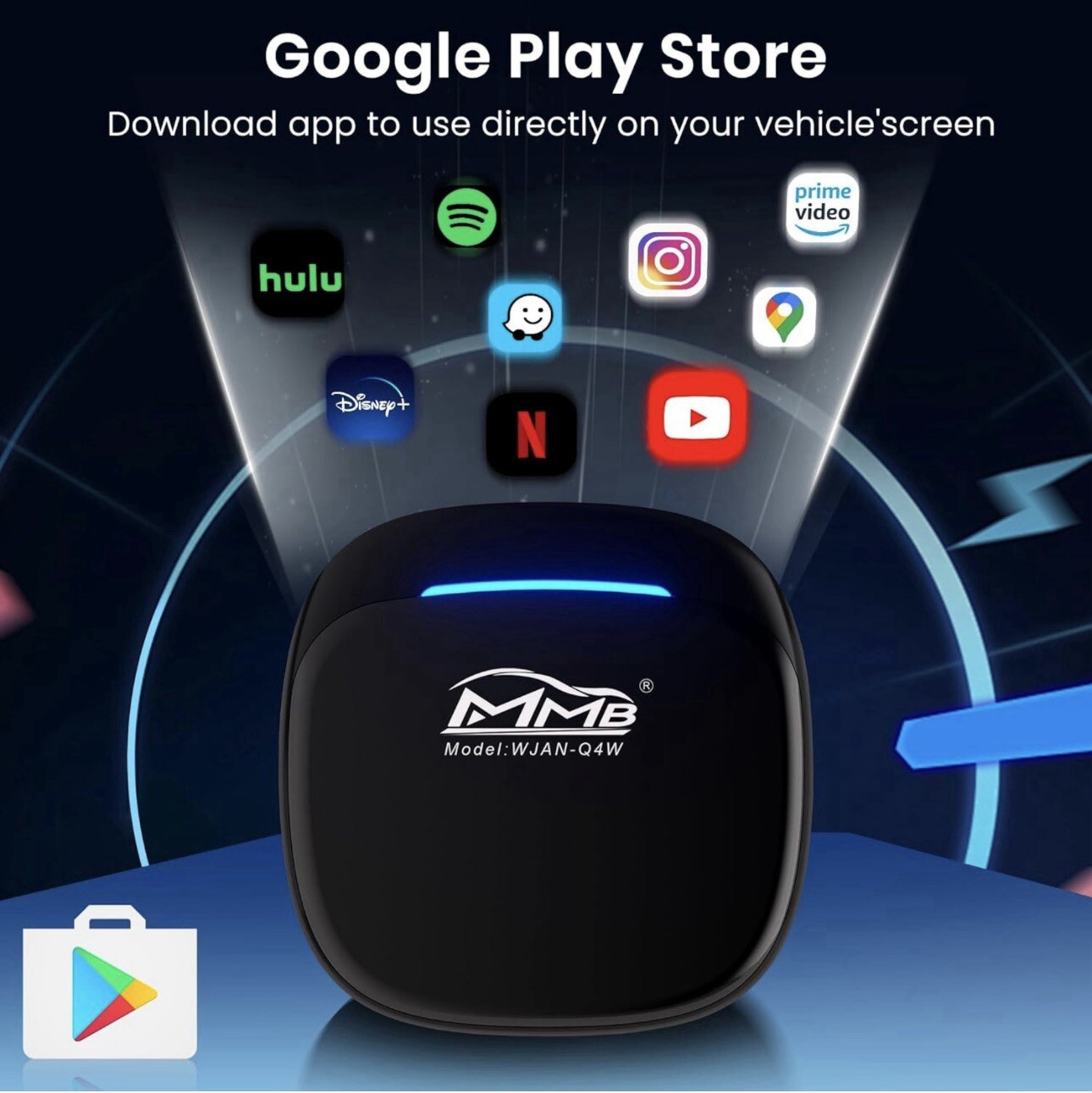 MMB MAX 5.0 Android 13 Wireless CarPlay 8GB+128GB 8-Core Multimedia Video Ai Box