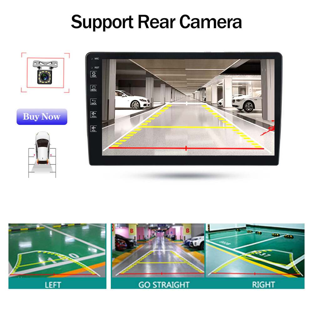 10″ Car Radio Stereo Android Auto CarPlay IPS DSP IPS BT GPS ID3 USB Wifi Touch