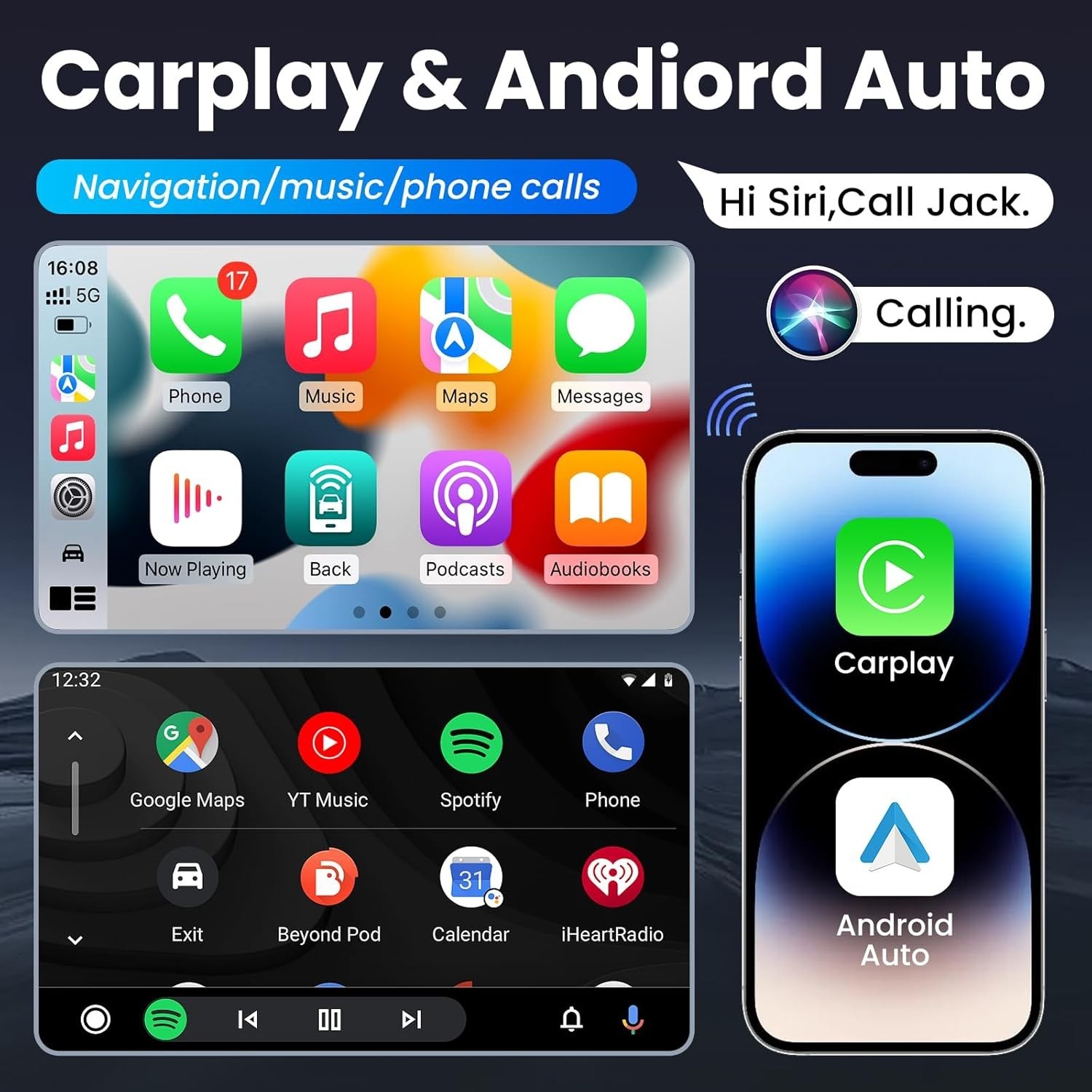 4+64GB For Ford F150 2009-2012 Apple Carplay Android 13 Car Stereo Radio GPS Nav