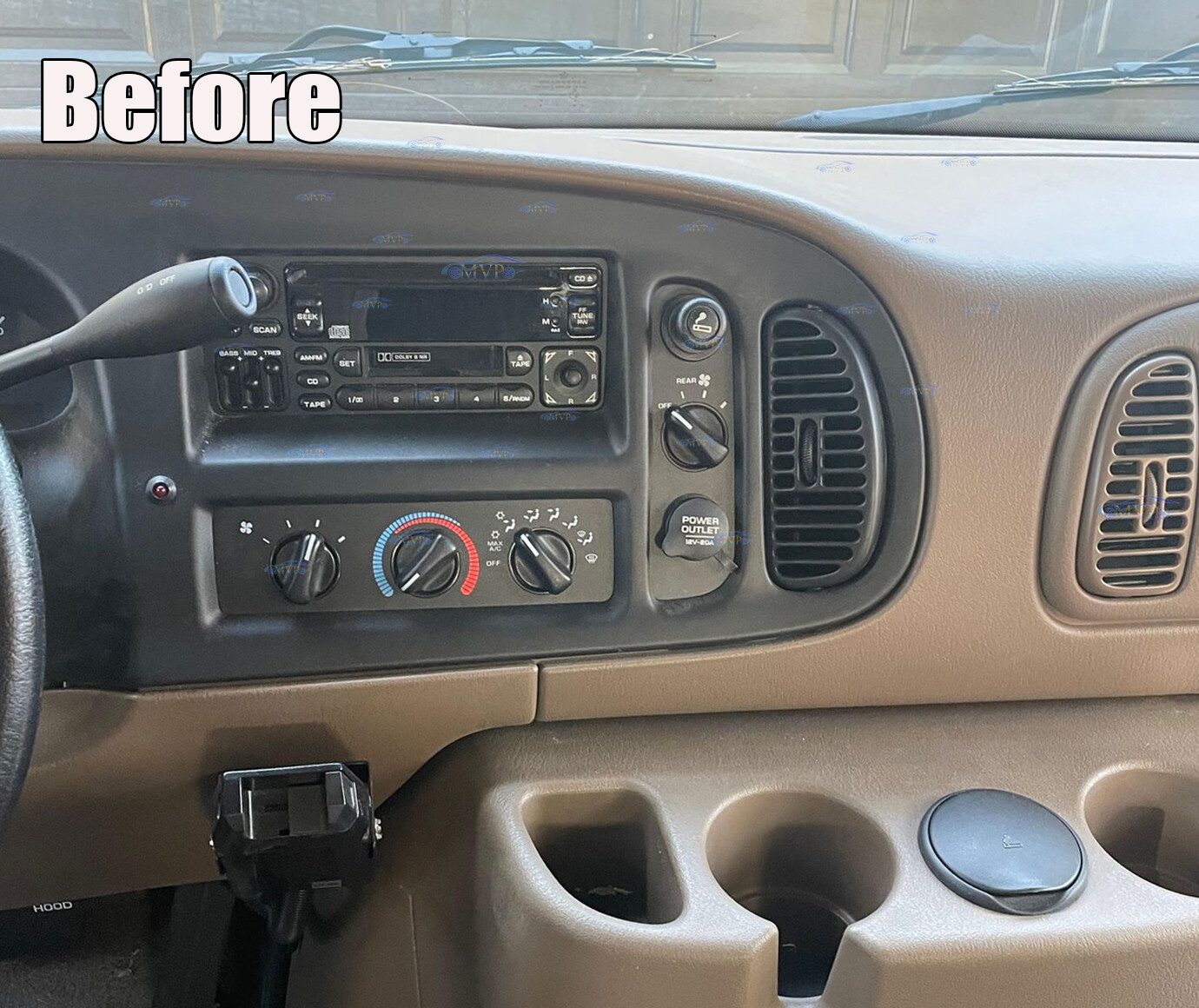 For 1998-2003 Dodge Van Android 14 Carplay Car Stereo Radio GPS WIFI NAVI RDS FM