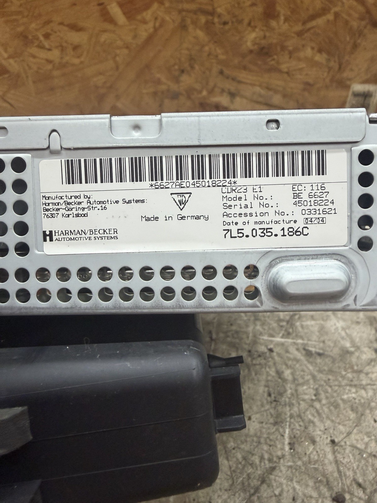 2004 Porsche Cayenne Radio Receiver Stereo Cd Player Oem 7L5035186C Cdr23 03 04