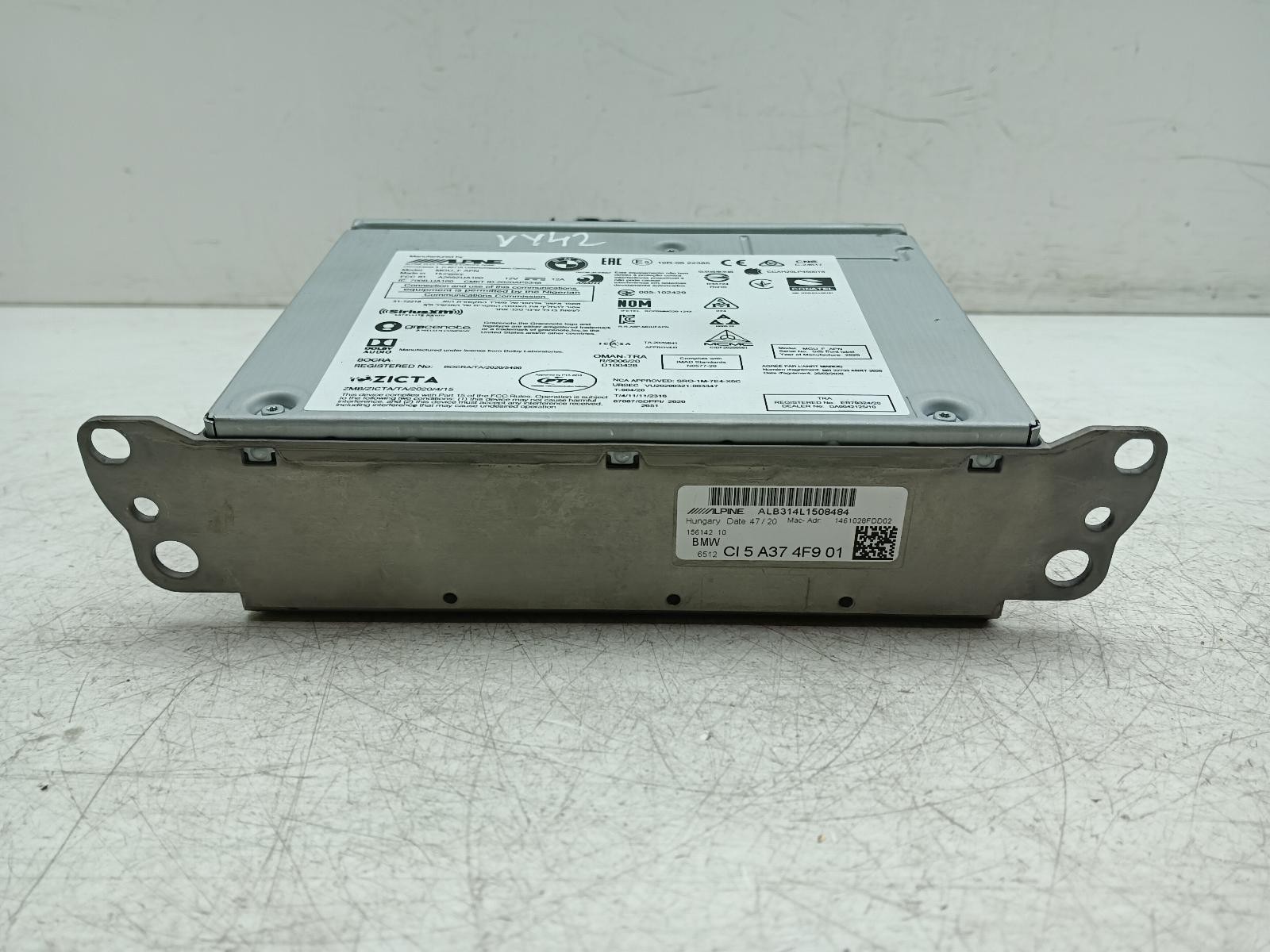 BMW 1 SERIES ALPINE STEREO HEAD UNIT 5A374F9 F40 2019-2024