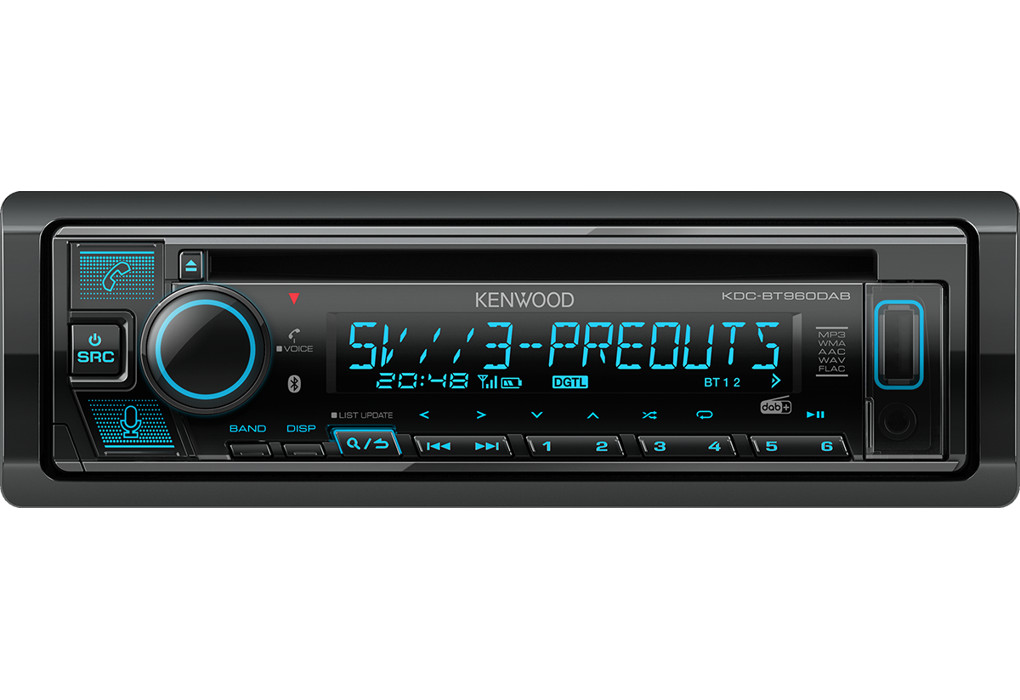 Kenwood KDC-BT960DAB Car Stereo Bluetooth CD/USB DAB+/FM Radio Alexa Ready