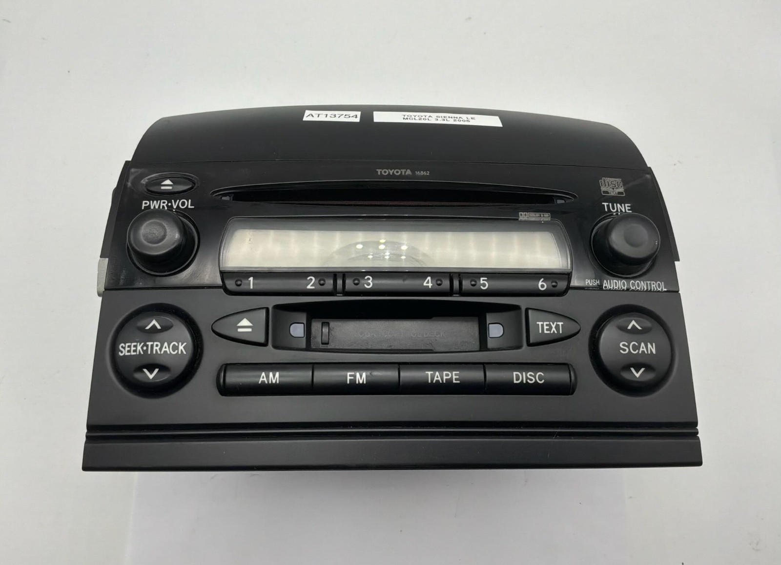 OEM 04-10 Toyota Sienna LE AM FM Radio Receiver WMA MP3 CD Single Disc Player