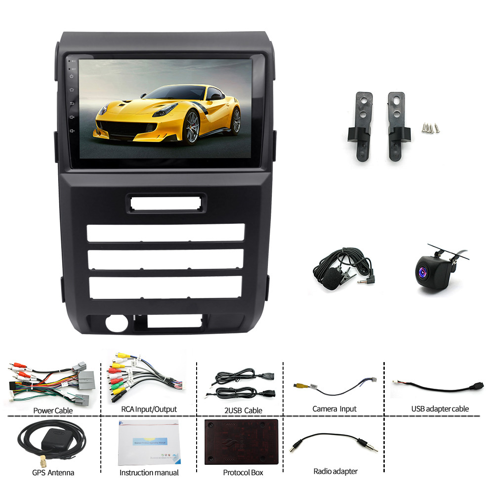 For Ford F150 F-150 2009-2012 Android 13 Carplay Car Stereo Radio Wifi GPS Navi