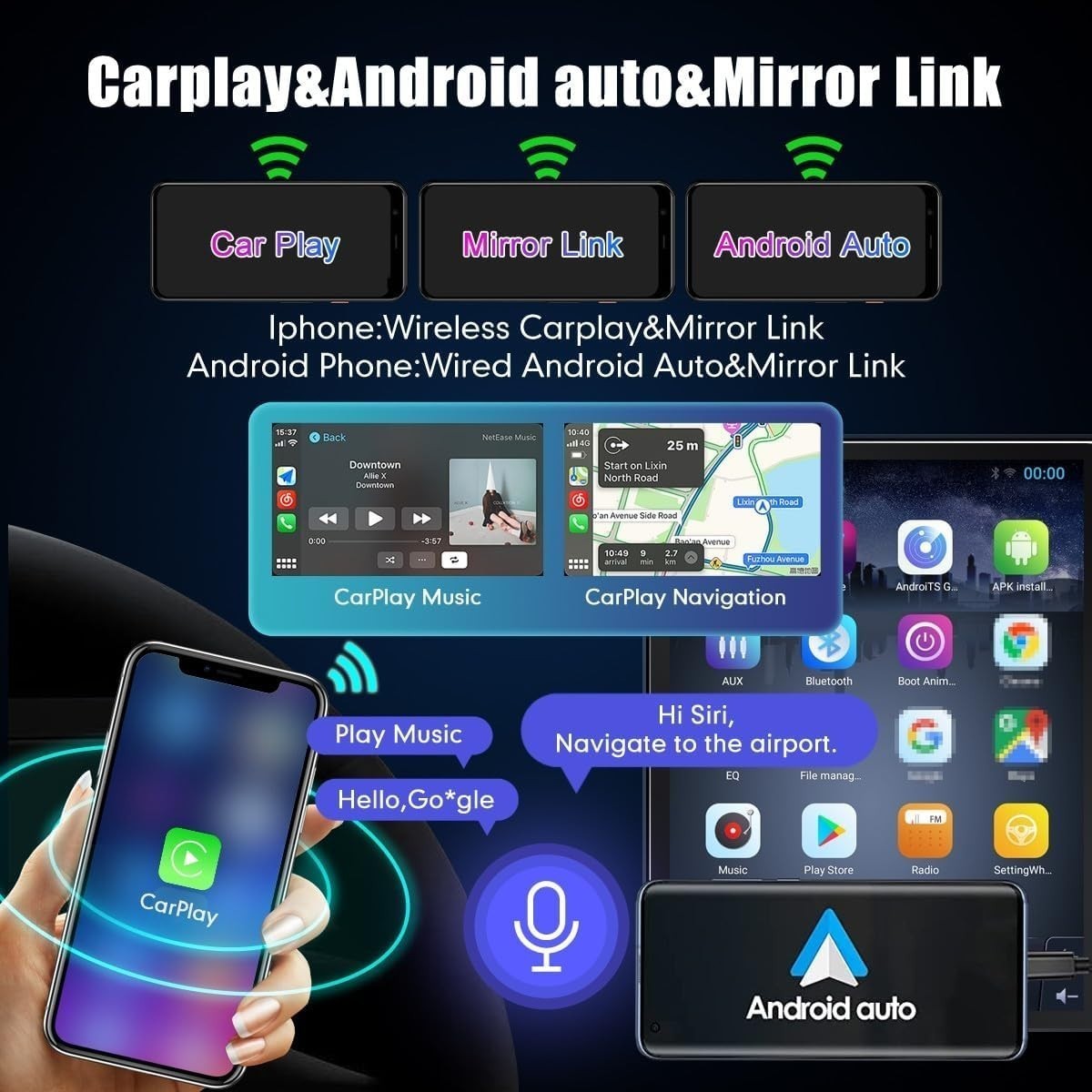 12.3″ Android car radio player for Infiniti Q70L M25 M35 2013-2017 64GB