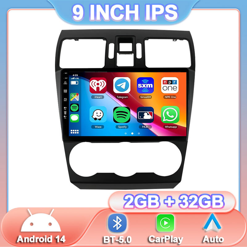 Android 14 For Subaru Forester/XV/WRX 2012-15 Car Stereo Navi Radio Navi 2G+32GB