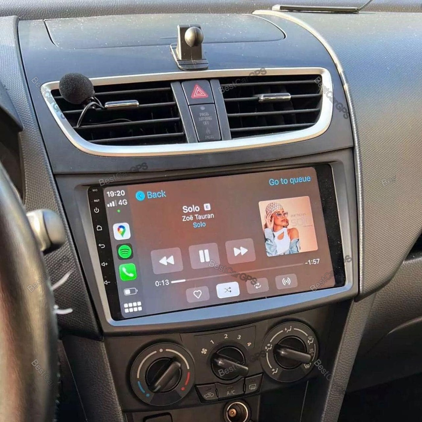 4+64G Android Auto Wireless CarPlay Stereo Radio GPS For Suzuki Swift 2010-2016