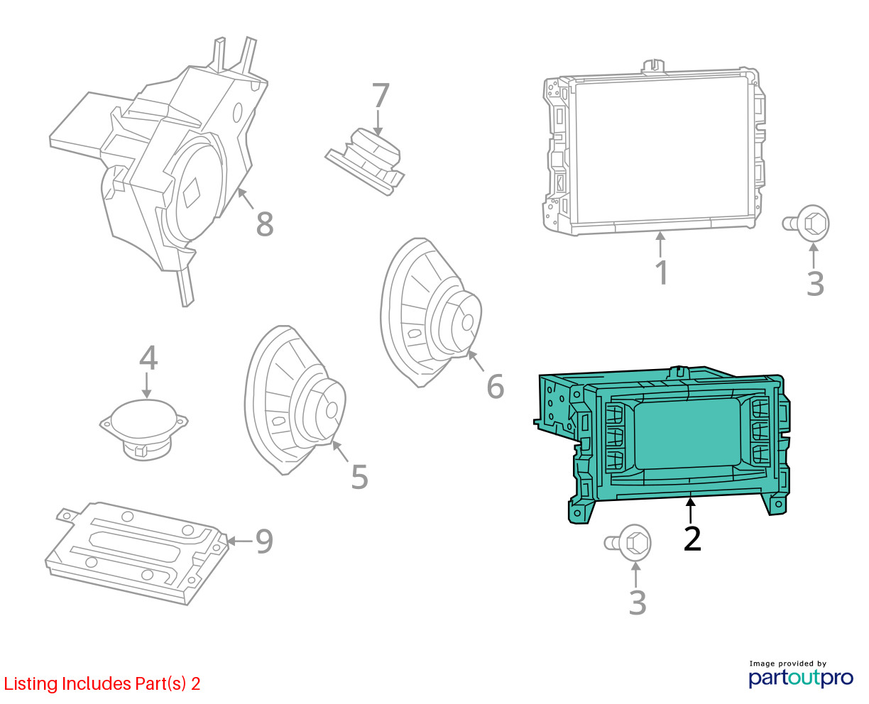 2015 Jeep Cherokee Radio Receiver Uconnect w 8.4 Display 68238621AG *ReaD*AS-IS*