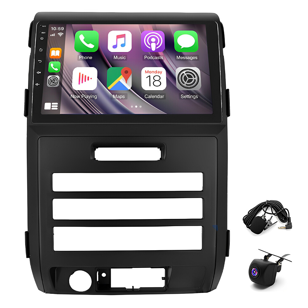 For Ford F150 2009-2014 fit for Carplay Android 13 Car Stereo Radio WiFi GPS Nav