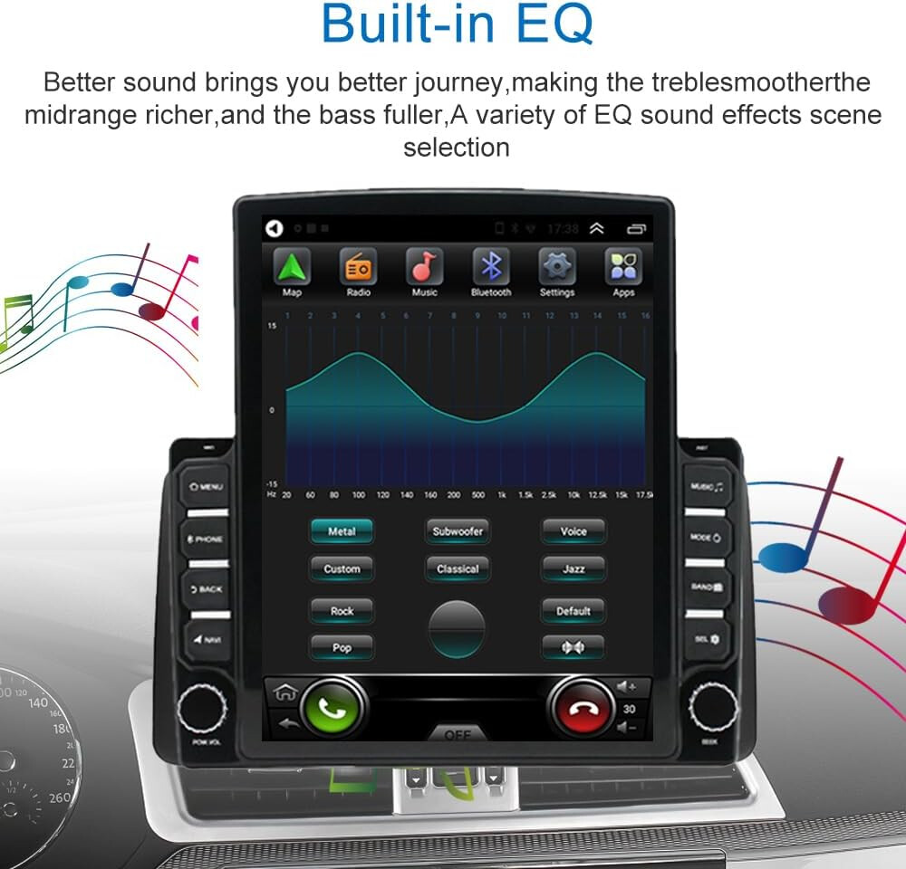 Apple Carplay Car Radio Stereo Android 13 GPS NAV For 2007-2017 Jeep Wrangler JK