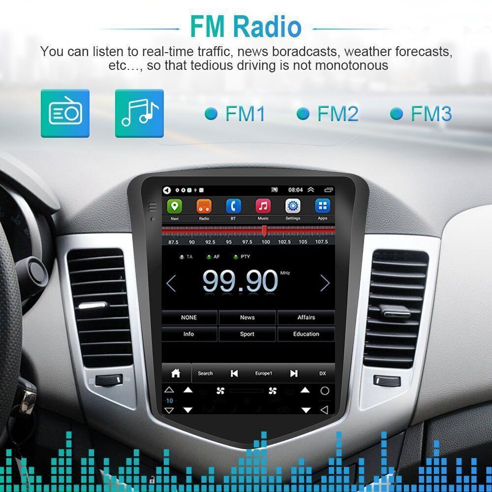 Android 13 Carplay Car Stereo Radio For Chevrolet Cruze 2009-2015 GPS Head Units