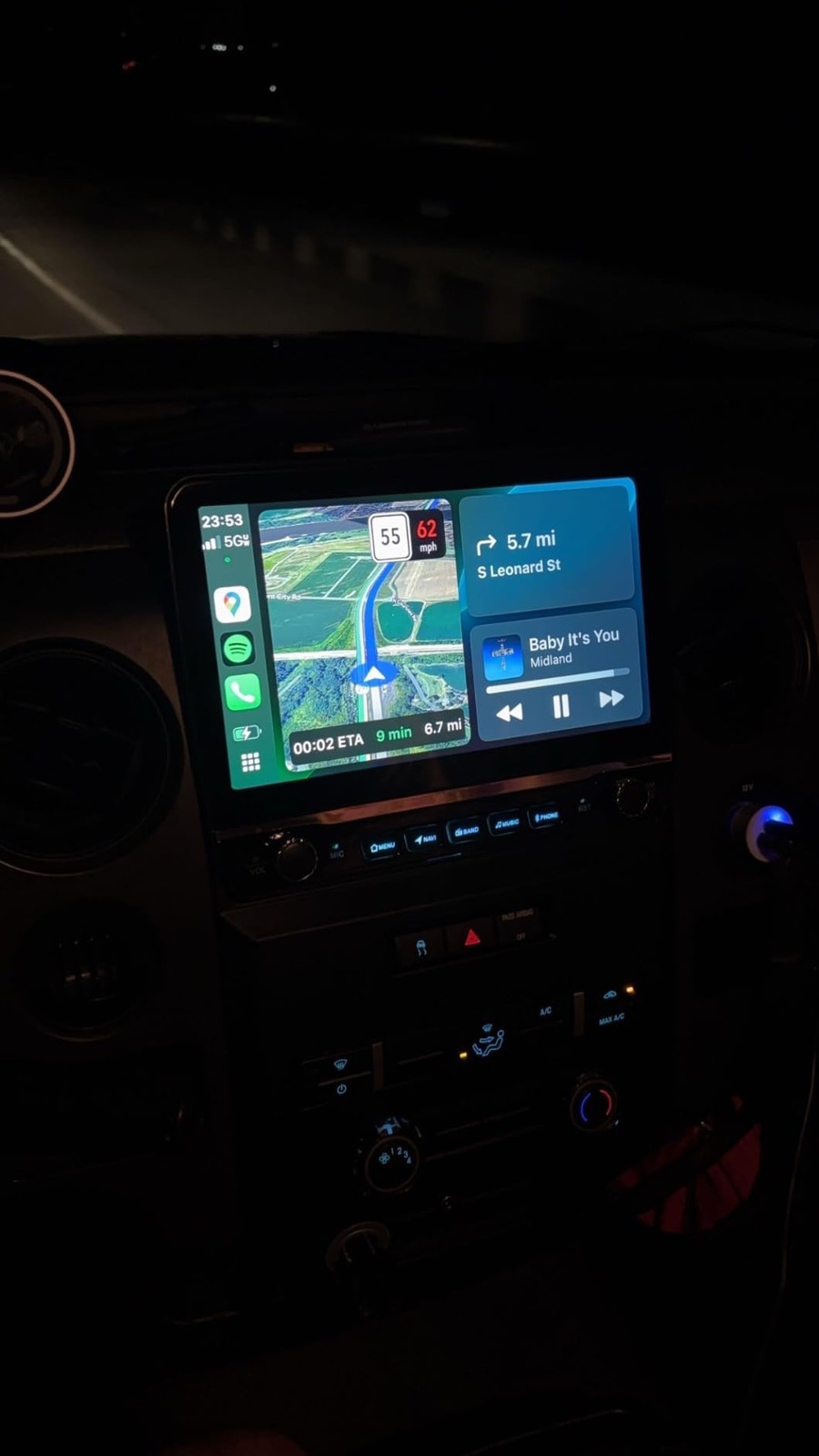 4+64GB For Ford F150 2009-2012 Apple Carplay Android 13 Car Stereo Radio GPS Nav