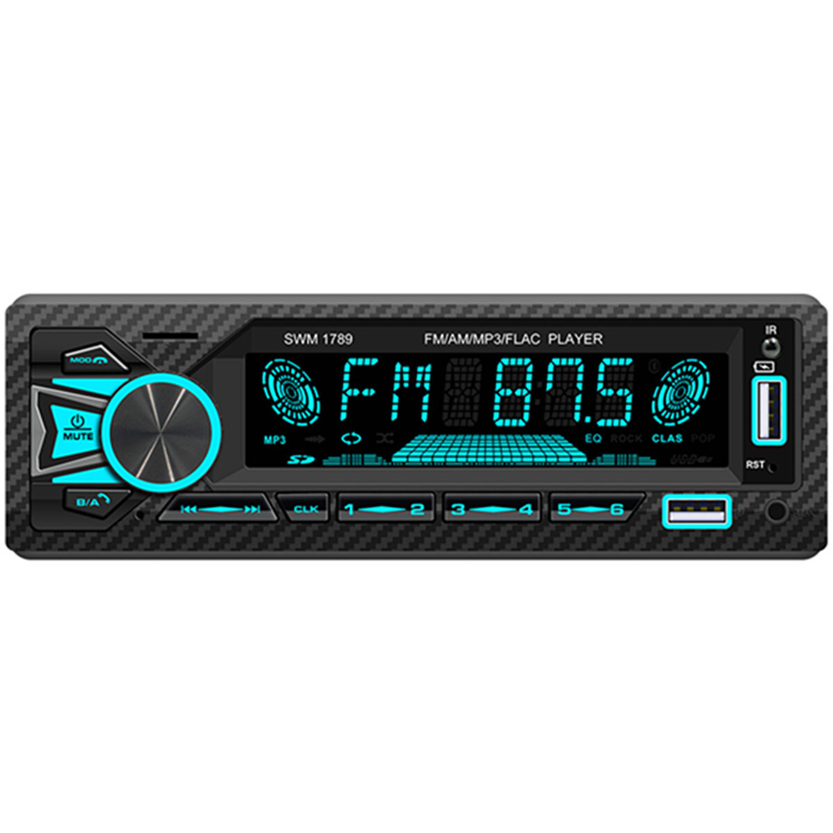 Single Din Car Radio Stereo Bluetooth MP3 Player FM/AM USB/TF/AUX In Head Unit