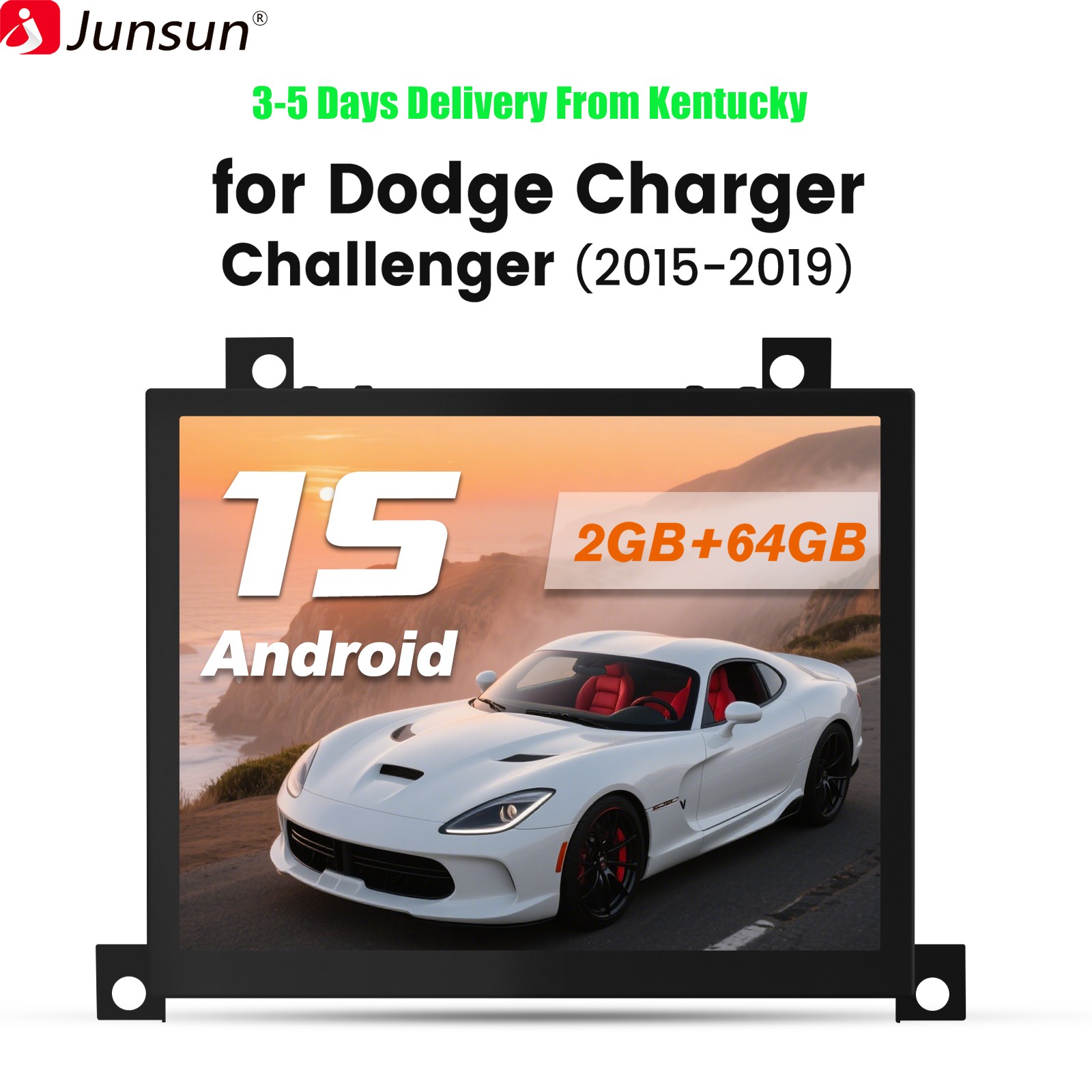 For Dodge Charger Challenger 2015-2019 CarPlay 2+64G Android15 Car Radio GPS Nav