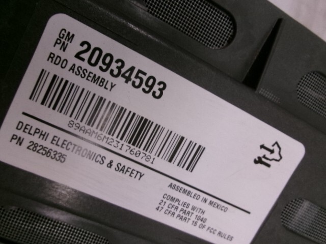 20934593 10 11 12 13 Express Savana Silverado AM FM Stereo Radio CD MP3 Player