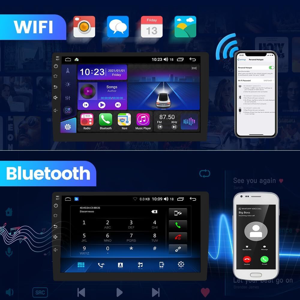Car Stereo for Ford F-150 2009–2012 Wireless CarPlay/Android Auto, GPS/WiFi/SWC