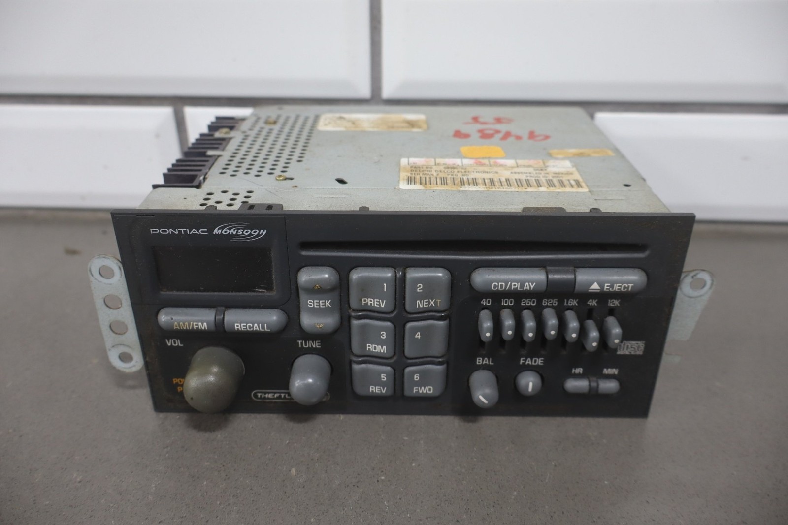 1997-2002 Pontiac Firebird Trans AM Radio OEM Monsoon- CD Player Tested Good