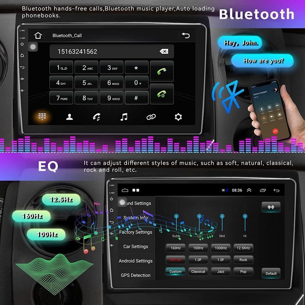 For Ford F150 F-150 2009-2014 Apple Carplay Android 14.0 Car Stereo Radio 4+64GB