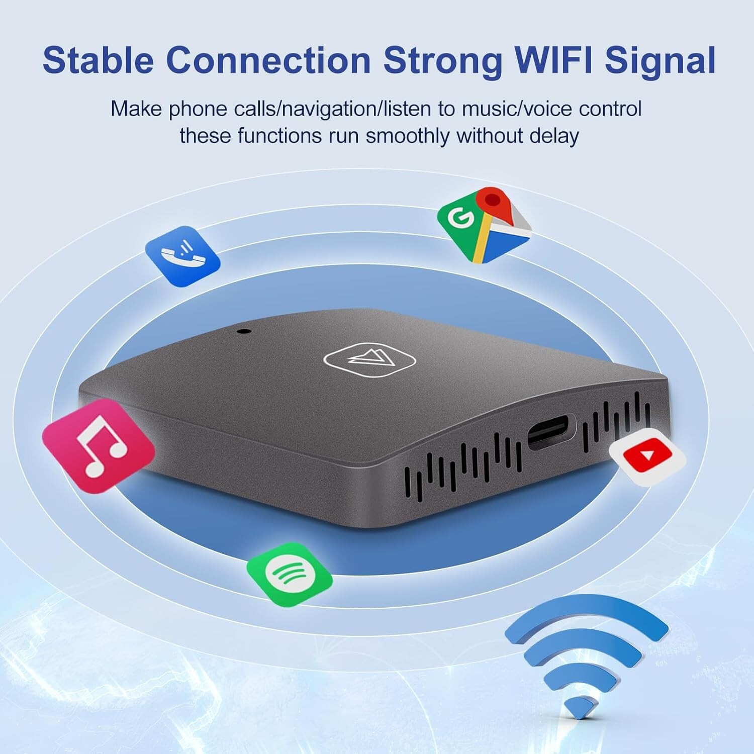 Podofo Wireless Android Auto Adapter, 2023 Upgrade Wireless