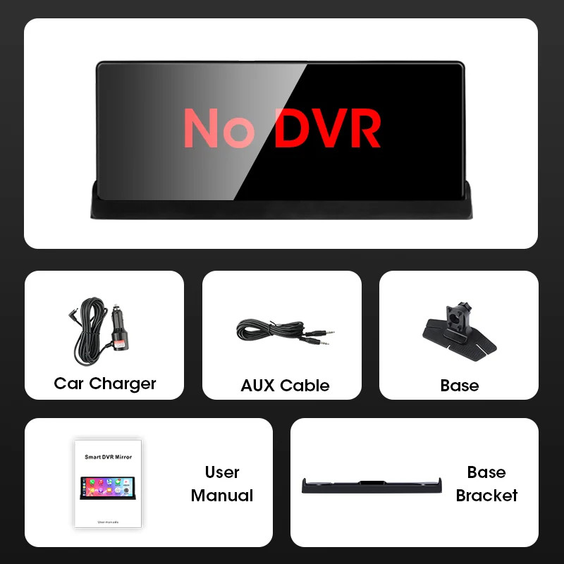 10.26 inch UHD Car DVR 4K Dashcam WirelessCarPlay/Android Auto 5G WiFi Dashboard