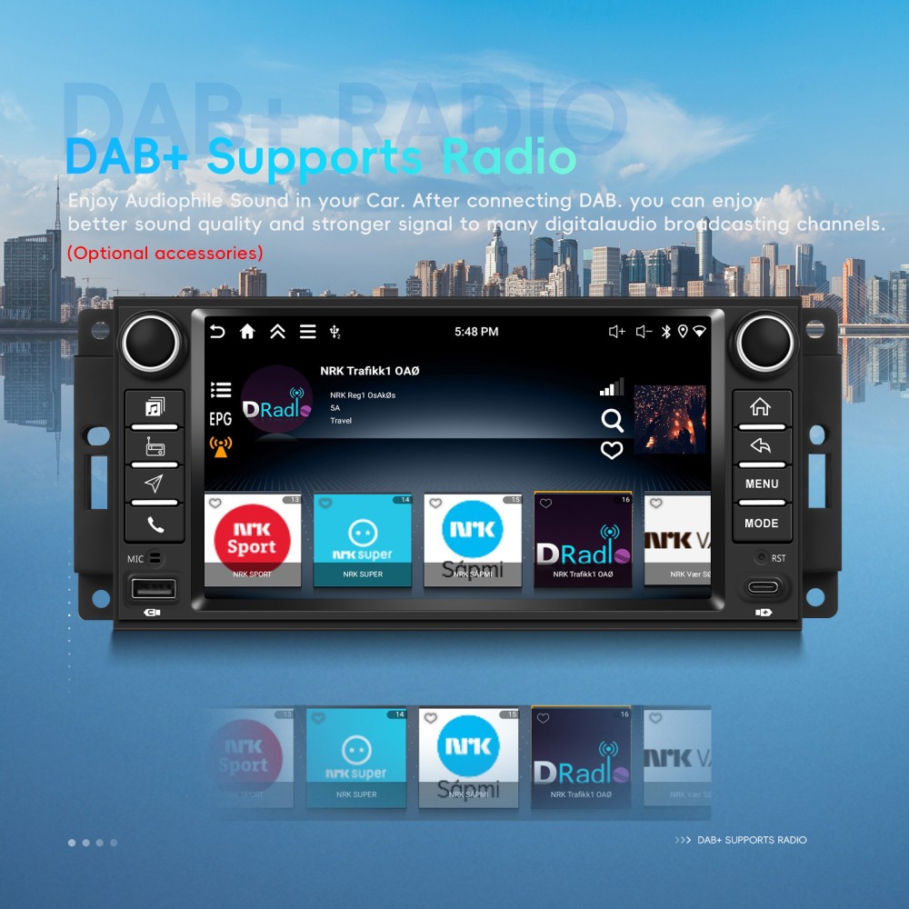 4+64GB Carplay For Dodge RAM 1500 2500 2009-2012 Android 15 Car Radio RDS Stereo