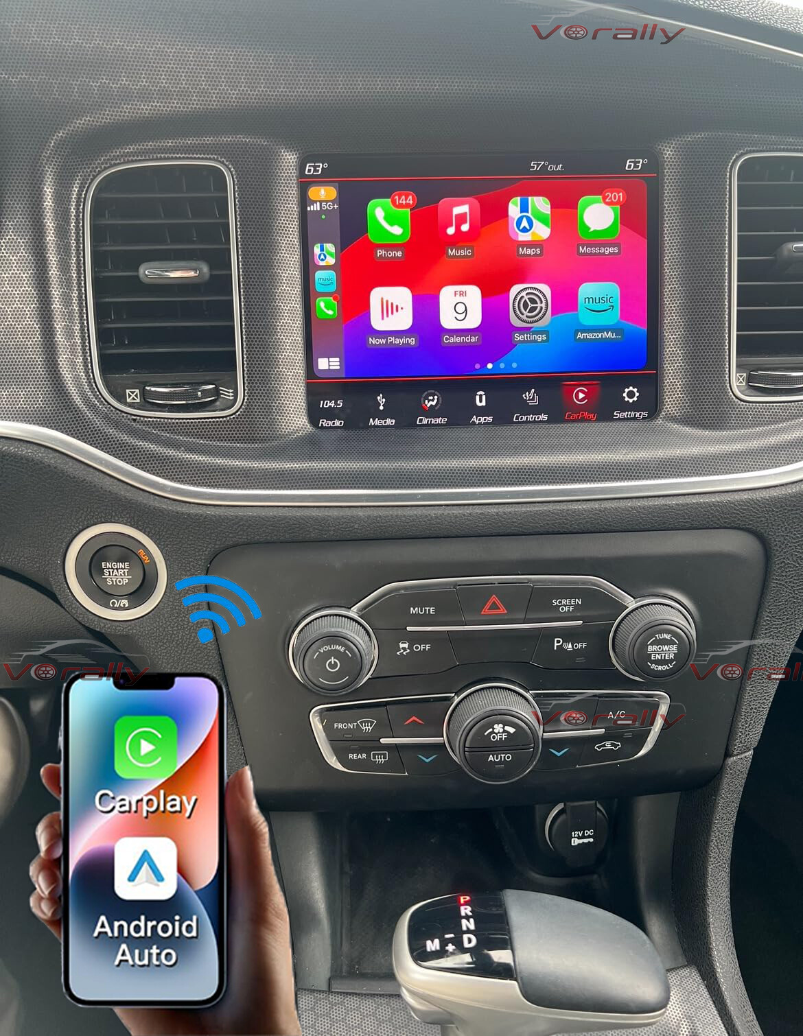 For 2015-2017 Dodge Charger Apple CarPlay Andorid 14 Car Stereo Radio GPS Wifi