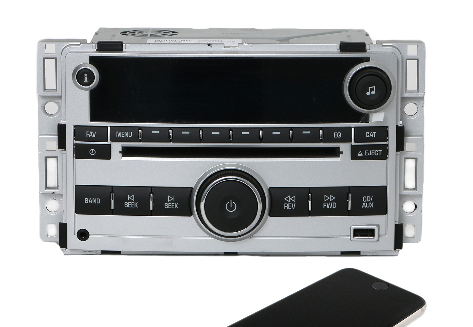 2009-12 Chevrolet Malibu AM FM Radio CD Player w Aux Bluetooth 20940843 Face UUI