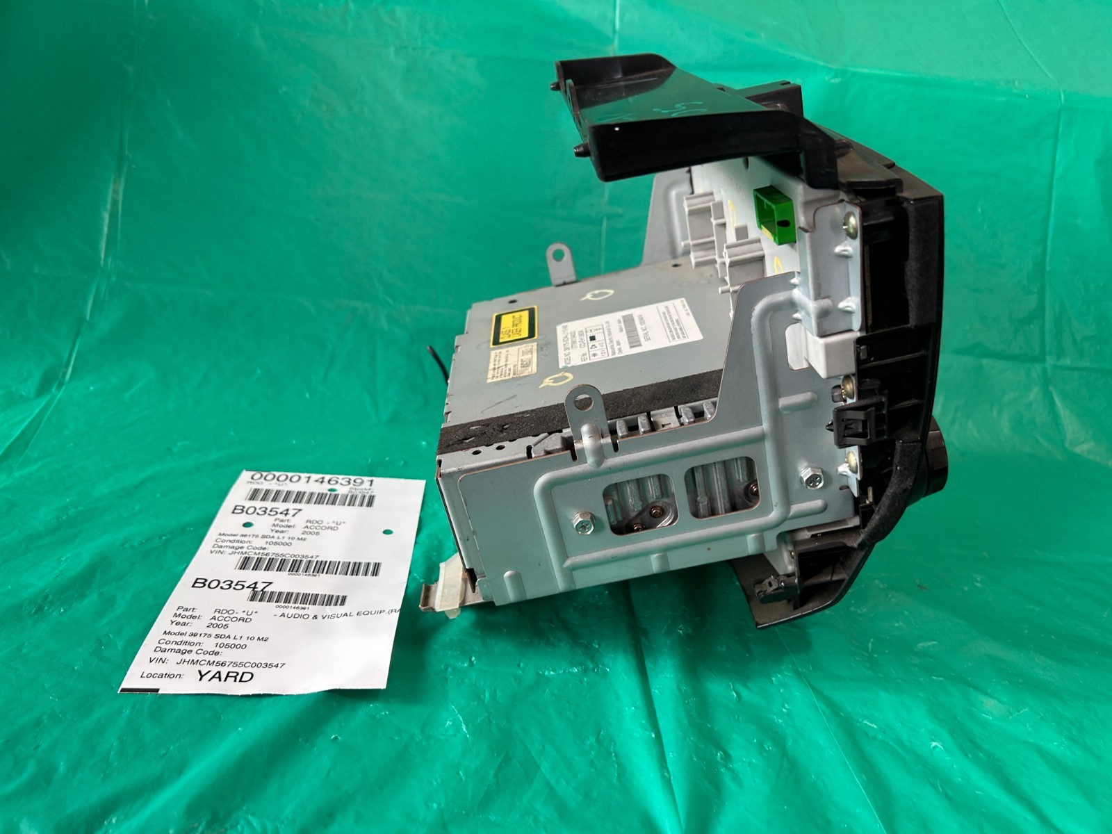 Audio & Visual Equip.(radio) HONDA ACCORD 05 39175 SDA L1 10 M2 OEM