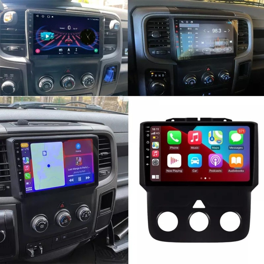 Car Stereo 4+64GB For Dodge Ram 1500 2500 3500 2013-2018 Android15 Radio GPS Cam