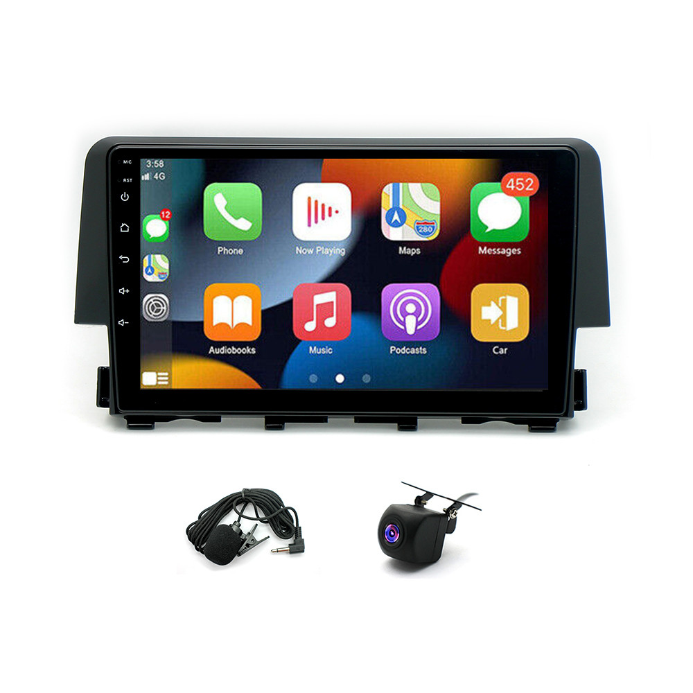 New 64G Carplay For 2016-2020 Honda Civic Car Stereo Radio GPS WIFI Android 15