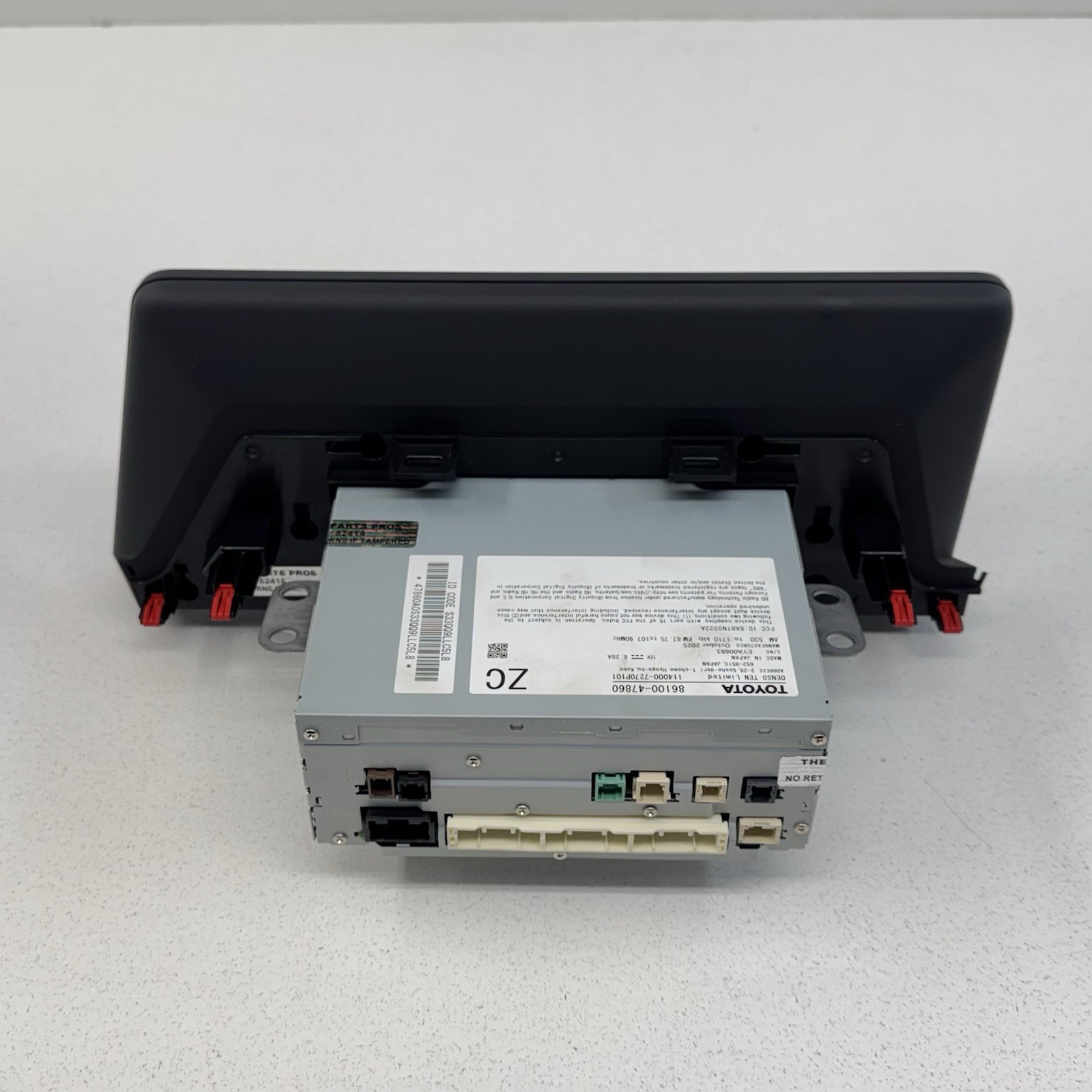 23-26 Toyota Prius 12.3″ Radio Display Touch Screen Head Unit 86100-47860 OEM