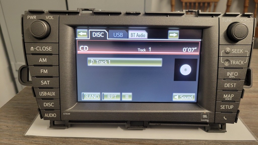 2012-2015 Toyota Prius JBL Navigation Radio Head Unit OEM 86100-47231