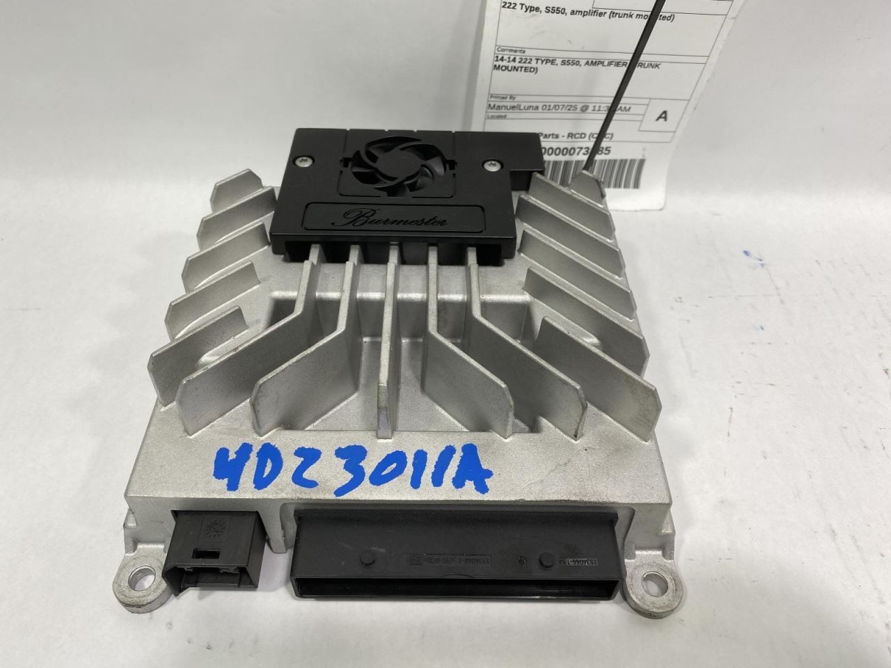 Audio Equipment Radio 222 Type S550 Amplifier Fits 14 MERCEDES S-CLASS 477324