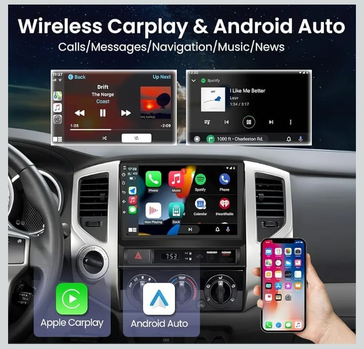 Car Radio Stereo for Toyota Tacoma 2005-2015: 4Core 64G ROM 9 Inch 1280 * 800 HD