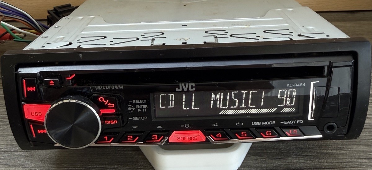 JVC KD-R464 Car Radio CD AM FM USB and iPod Android Compatible Head Unit Black